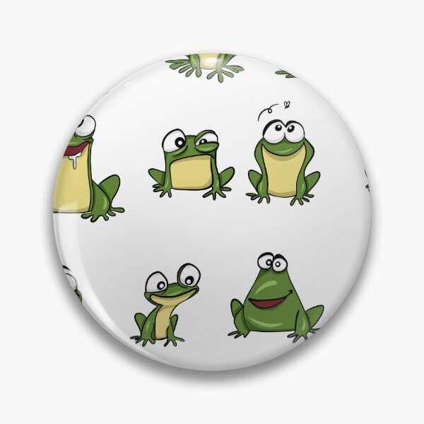 Item preview, Funny Frog Emoji Sticker Sheet designed and sold by LYAN-STORE.