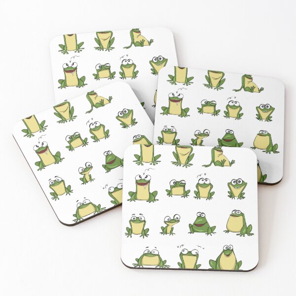 Item preview, Funny Frog Emoji Sticker Sheet designed and sold by LYAN-STORE.