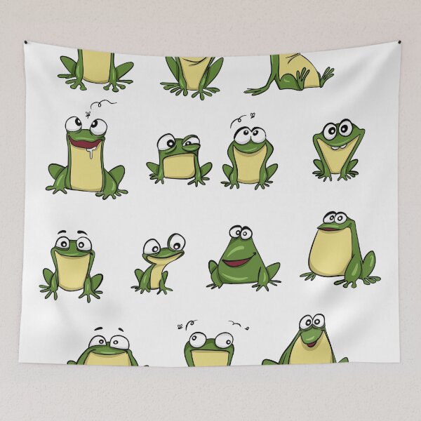 Item preview, Funny Frog Emoji Sticker Sheet designed and sold by LYAN-STORE.