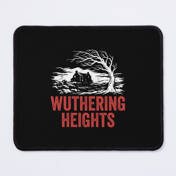 Item preview, Wuthering Heights Windswept Tree And Manor Woodcut Style designed and sold by Fenay Designs.