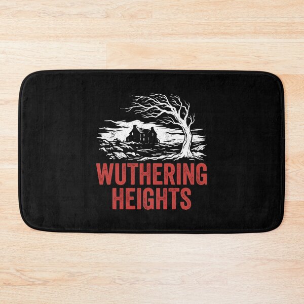 Item preview, Wuthering Heights Windswept Tree And Manor Woodcut Style designed and sold by Fenay Designs.