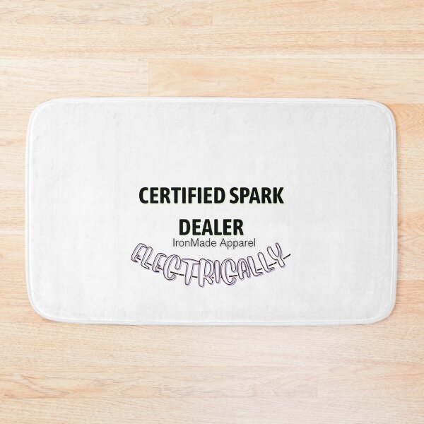 Item preview, Certified Spark Dealer Electrician T-Shirt | Funny Electrician Humor Tee for Linemen, Apprentices & Electrical Workers designed and sold by IronMade Apparel.