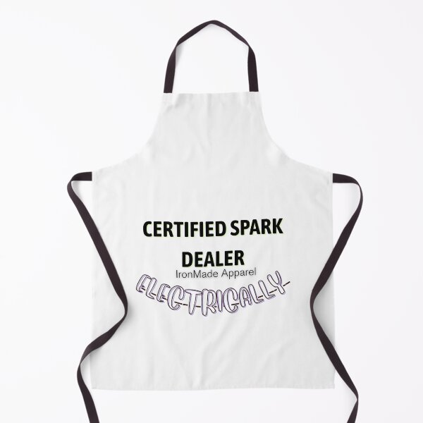 Item preview, Certified Spark Dealer Electrician T-Shirt | Funny Electrician Humor Tee for Linemen, Apprentices & Electrical Workers designed and sold by IronMade Apparel.