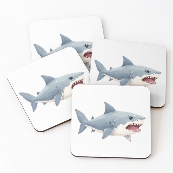 Item preview, Great White Shark ART Illustration designed and sold by pixeldizajn.