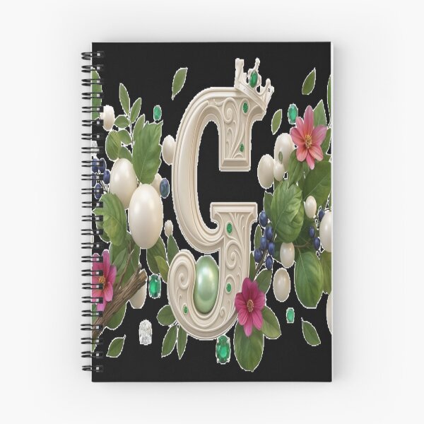 Item preview, Elegant Ivory White G Monogram - Minimalist Botanical Initial, Sophisticated Nature Aesthetic, Chic Personal Decor designed and sold by KalamAura.