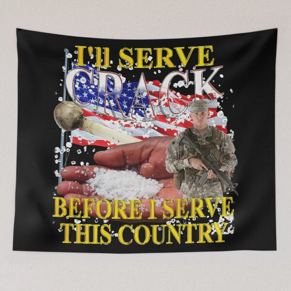 Item preview, Tee I'll Serve Crack Before I Serve This Country  designed and sold by ToyaVitoricu.
