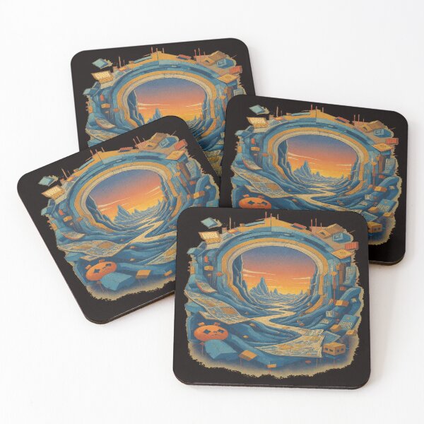 Item preview, Psychedelic Portal Tunnel Landscape  designed and sold by ZChrome.
