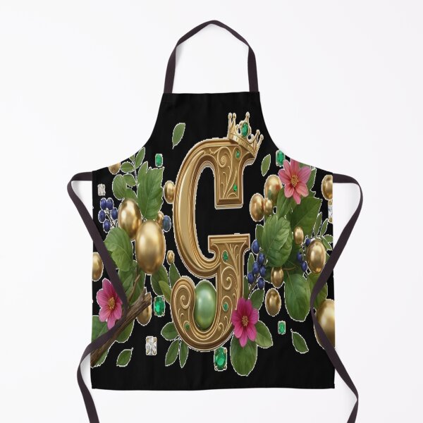 Item preview, Luxury Gold G Monogram - Magical Botanical Initial Letter, Regal Gift, Elegant Fairytale Art designed and sold by KalamAura.