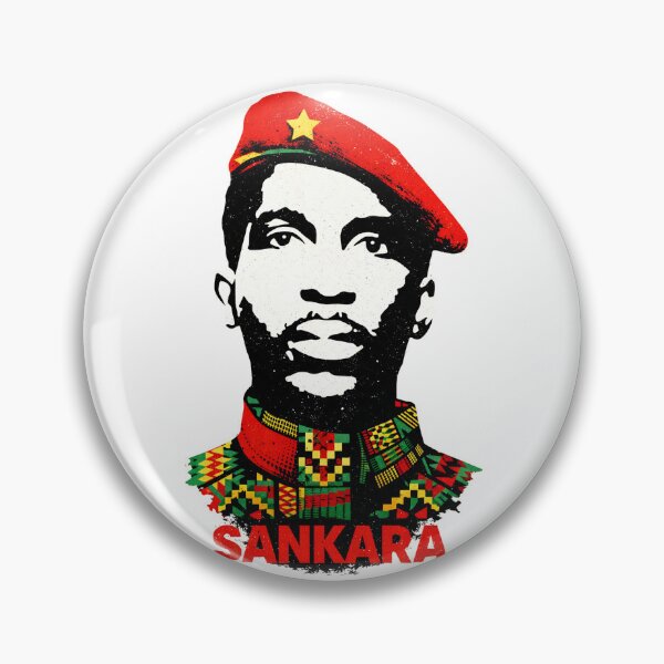 Item preview, Vintage Thomas Sankara | Pan-African Revolutionary | African Kente fabric designed and sold by Youngkev-arts.