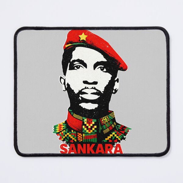 Item preview, Vintage Thomas Sankara | Pan-African Revolutionary | African Kente fabric designed and sold by Youngkev-arts.