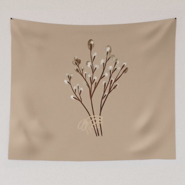 Item preview, Pussy Willow Bouquet – Easter Spring Botanical Cutout designed and sold by EmeraldeaArt.