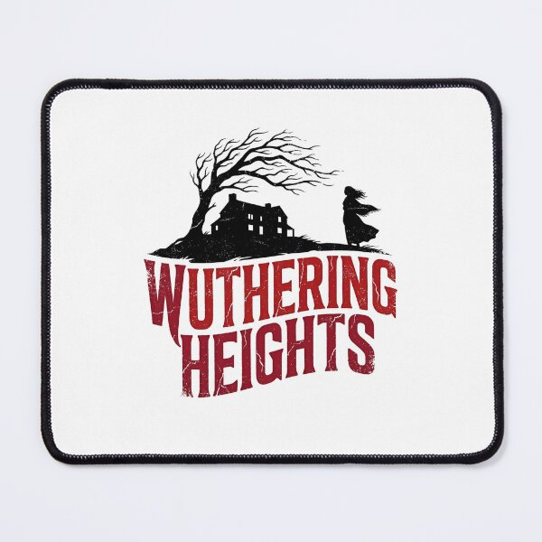 Item preview, Wuthering Heights Distressed Red Typography Catherine Ghost designed and sold by Fenay Designs.