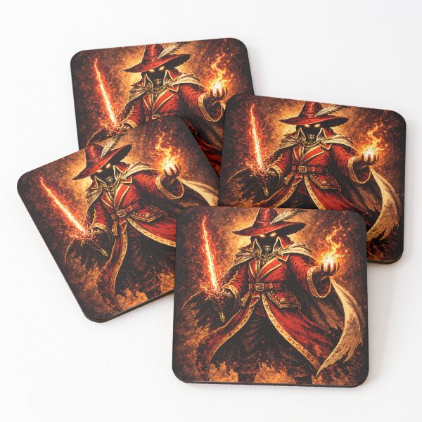 Item preview, Red Mage Wizard Fantasy Spellcaster Art designed and sold by Retr0Tshirts.