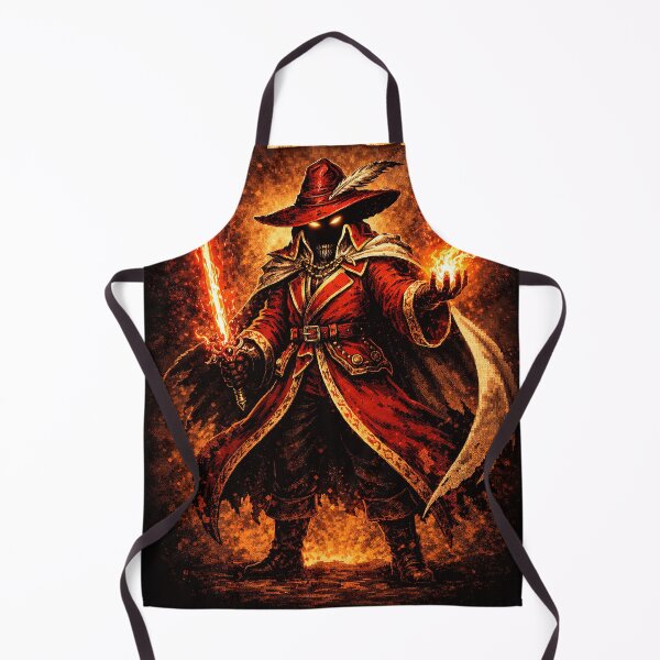 Item preview, Red Mage Wizard Fantasy Spellcaster Art designed and sold by Retr0Tshirts.