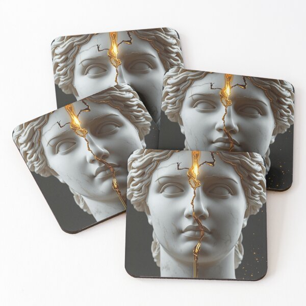 Item preview, Golden Soul - Cracked Marble Goddess designed and sold by THEARTCURATİON .