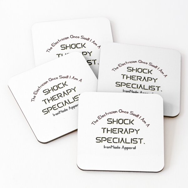 Item preview, Shock Therapy Specialist Electrician T-Shirt | Funny Electrical Worker Humor Tee for Linemen & Tradesmen designed and sold by IronMade Apparel.
