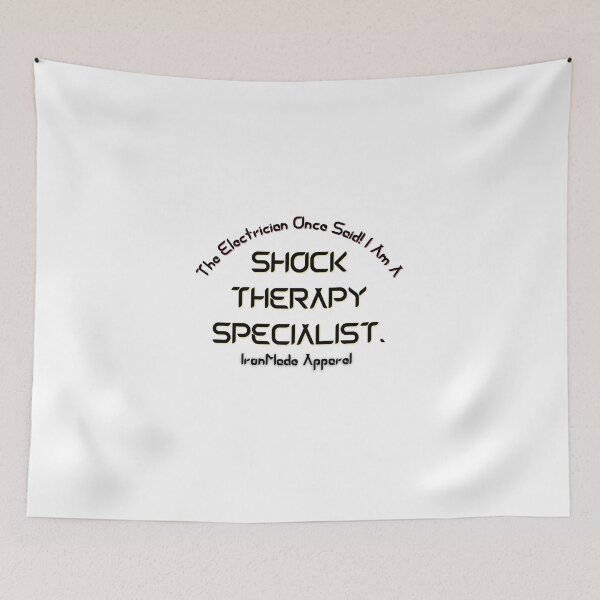 Item preview, Shock Therapy Specialist Electrician T-Shirt | Funny Electrical Worker Humor Tee for Linemen & Tradesmen designed and sold by IronMade Apparel.