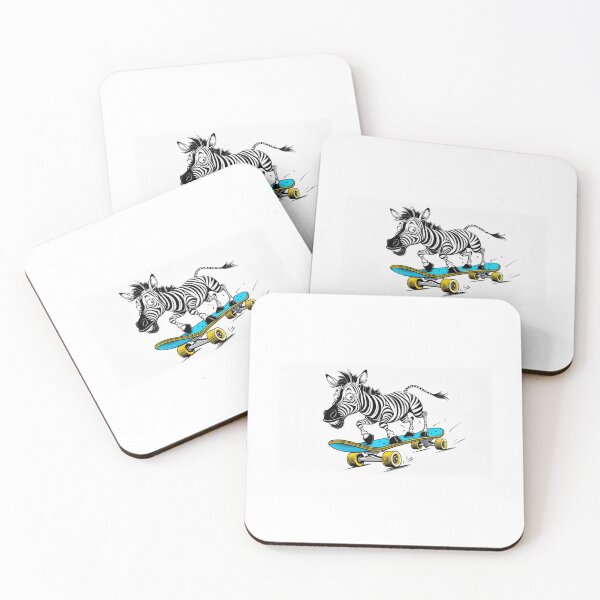 Item preview, Safari Zebra on Skateboard – African Wildlife Humour designed and sold by Mugged & Inspired.