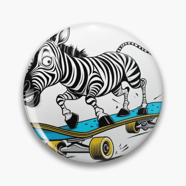 Item preview, Safari Zebra on Skateboard – African Wildlife Humour designed and sold by Mugged & Inspired.