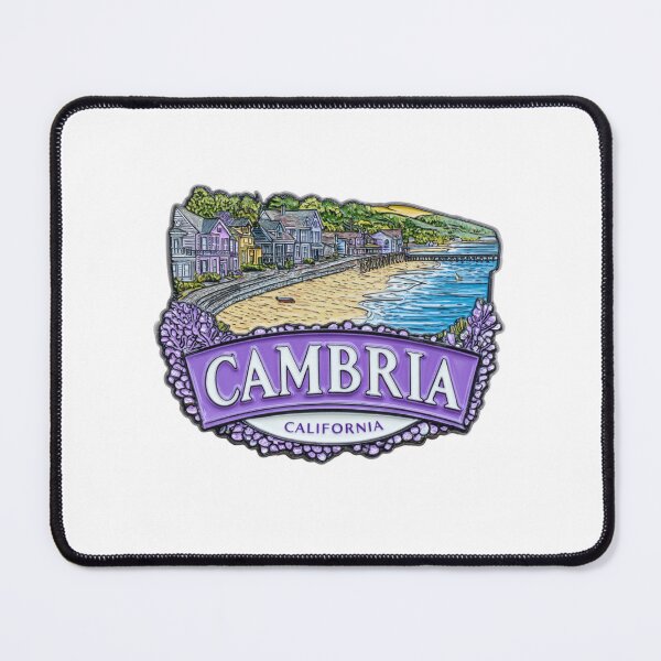 Item preview, Cambria California Coastal Village Enamel Pin Style Travel Sticker   Lavender Beachside Magnet designed and sold by Blurbean.