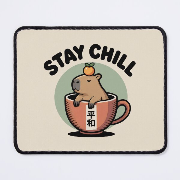 Item preview, Stay Chill Capybara Zen Lifestyle designed and sold by SplashTastic.