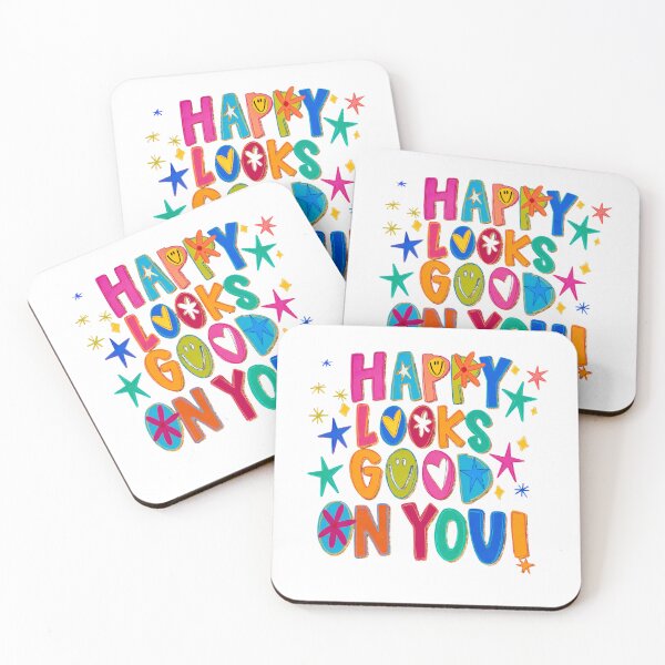 Item preview, Happy Looks Good On You Colorful Art designed and sold by margamPagenberg.