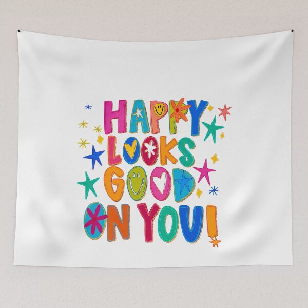 Item preview, Happy Looks Good On You Colorful Art designed and sold by margamPagenberg.