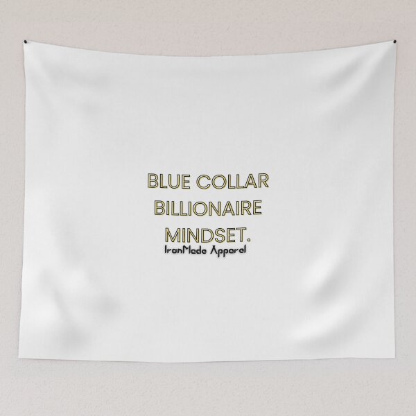 Item preview, Blue Collar Billionaire Mindset Electrician T-Shirt | Tradesman Success Mentality Tee for Electrical Workers designed and sold by IronMade Apparel.