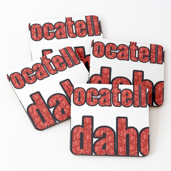 Item preview, Pocatello Idaho City Name With Red Rhinestone designed and sold by TheIconSmith.