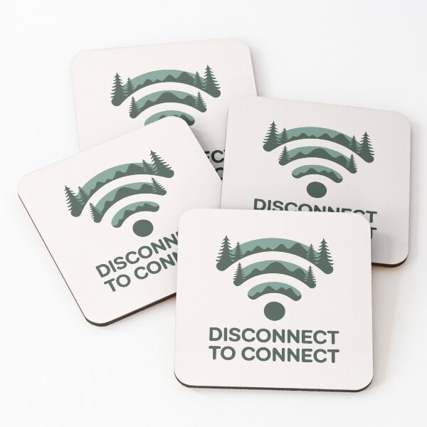 Item preview, Disconnect To Connect Nature Landscape Minimalist designed and sold by SplashTastic.