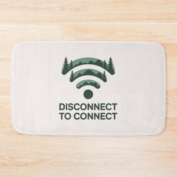 Item preview, Disconnect To Connect Nature Landscape Minimalist designed and sold by SplashTastic.