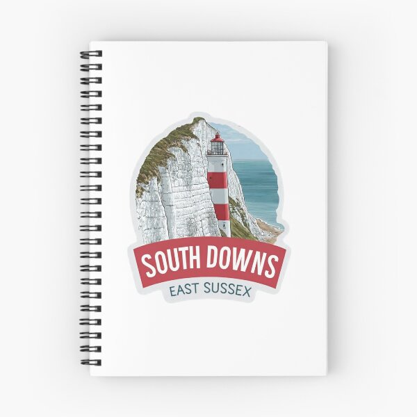 Item preview, South Downs Beachy Head Lighthouse White Chalk Cliffs East Sussex   Travel Sticker Badge designed and sold by Blurbean.