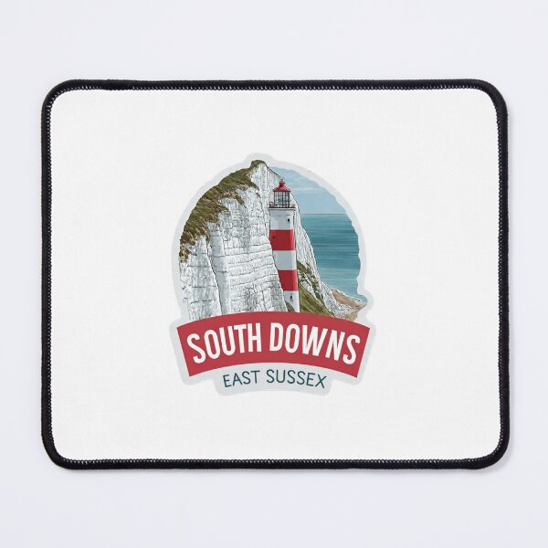 Item preview, South Downs Beachy Head Lighthouse White Chalk Cliffs East Sussex   Travel Sticker Badge designed and sold by Blurbean.