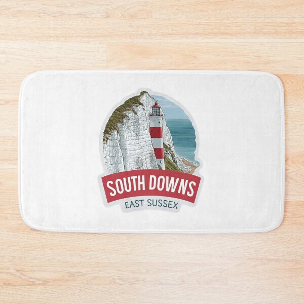 Item preview, South Downs Beachy Head Lighthouse White Chalk Cliffs East Sussex   Travel Sticker Badge designed and sold by Blurbean.