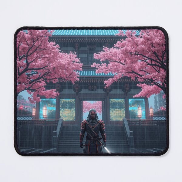 Item preview, Neon Honor - The Cyber-Samurai Temple designed and sold by THEARTCURATİON .