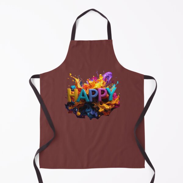 Item preview, Iridescent Pearl Happy 3D Bubble Typography designed and sold by icemanphotos.