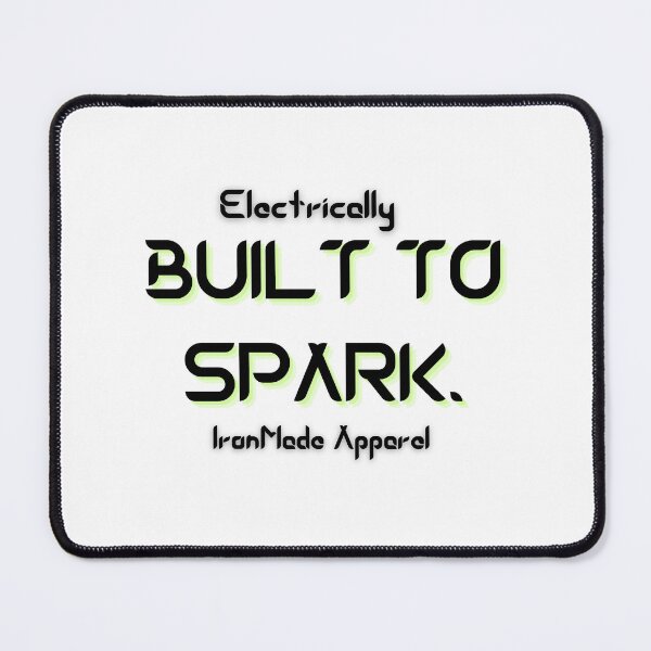 Item preview, Built to Spark Electrician T-Shirt | Bold Electrical Worker Tee for Linemen, Contractors & Skilled Trades Pride designed and sold by IronMade Apparel.