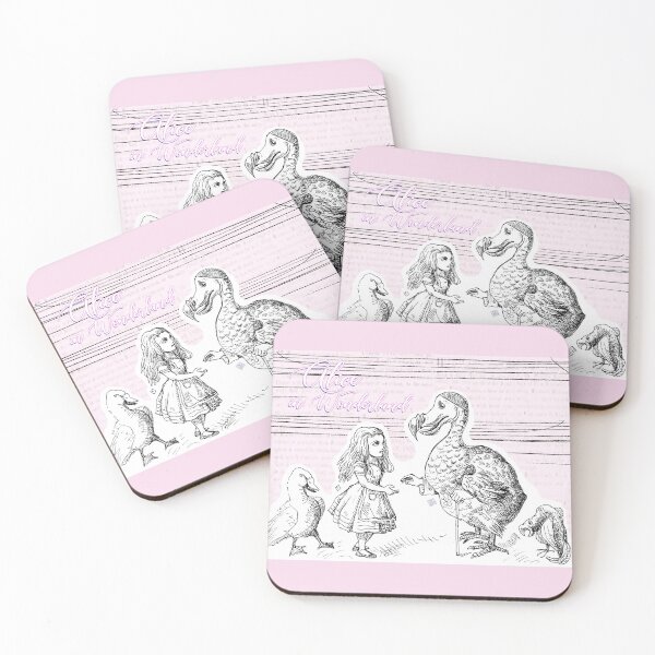 Item preview, Alice in Wonderland - Alice Conversing With Dodo Bird (ink drawing by ACCI) designed and sold by VanyssaGraphics.
