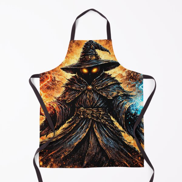 Item preview, Black Mage Wizard Fantasy Spellcaster Art designed and sold by Retr0Tshirts.