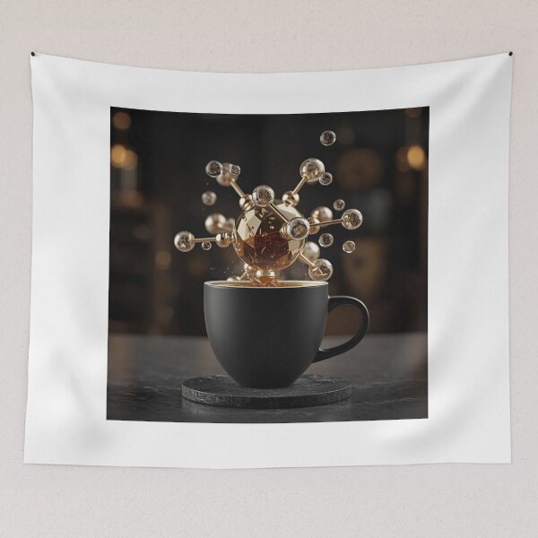 Item preview, The Essence of Energy - Caffeine Molecule Lab designed and sold by THEARTCURATİON .