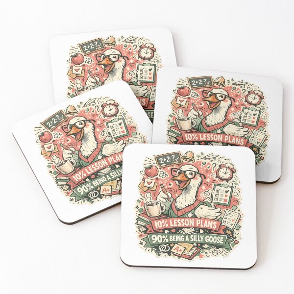 Item preview, Silly Goose Teacher | Funny Educator Gift – 2026 Classroom Humor – Retro Sticker Aesthetic designed and sold by avinigav.
