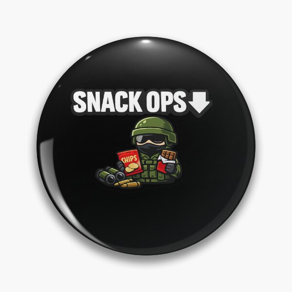 Item preview, SNACK OPS ↓ – Funny Sticker & T-Shirt Design designed and sold by Timeless Junction.