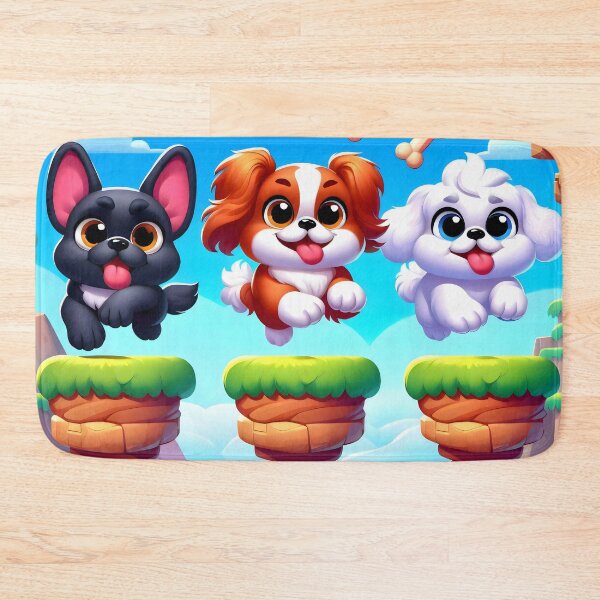 Item preview, Cute Mobile Game Style Gamer Dogs Platform Adventure designed and sold by AI-Only Creations.
