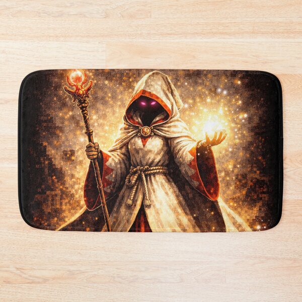 Item preview, White Mage Healer Fantasy Spellcaster Art designed and sold by Retr0Tshirts.