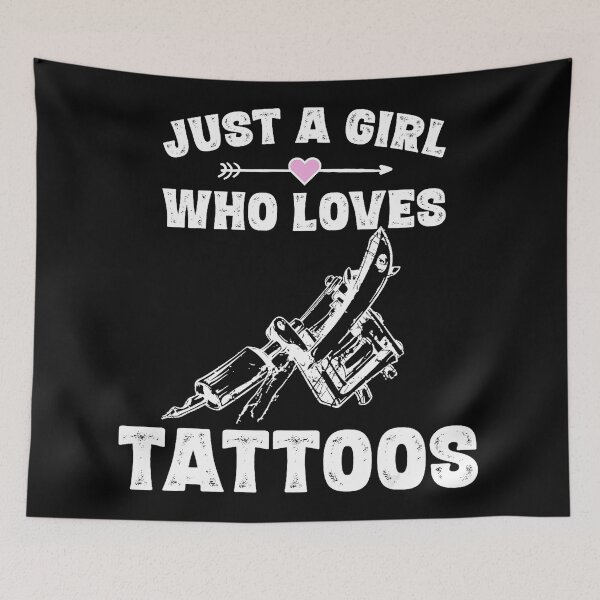 Item preview, Just A Girl Who Loves Tattoos Tattoo Lover Design designed and sold by Modaozushi216.