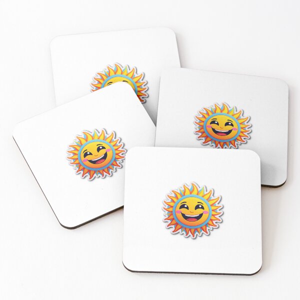Item preview, Happy Smiling Sun Cartoon Sticker – Cute Emoji Style Bright Playful Design designed and sold by abhishekk176.