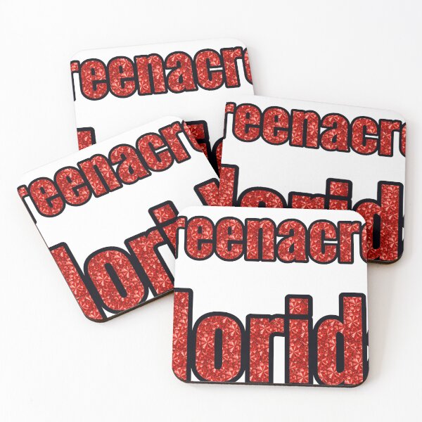 Item preview, Greenacres Florida City Name With Red Rhinestone designed and sold by TheIconSmith.