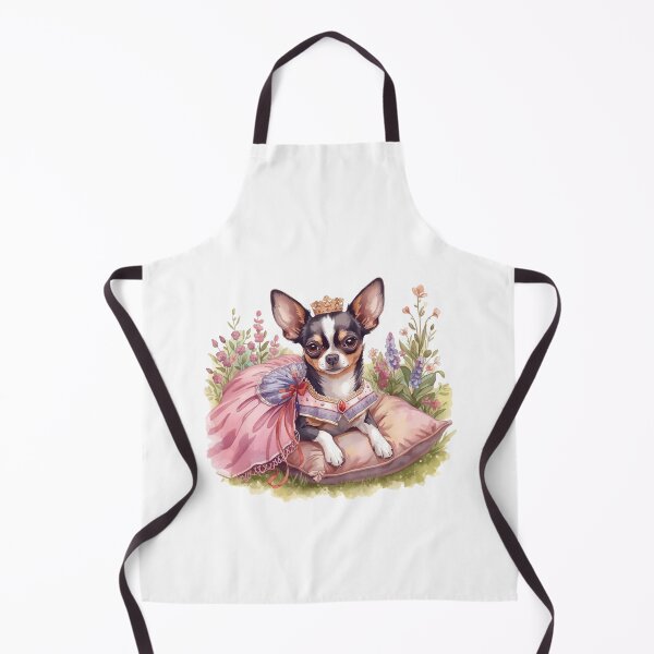 Item preview, Royal Chihuahua Princess – Cute Crowned Dog in Floral Garden designed and sold by Silaris Designs.