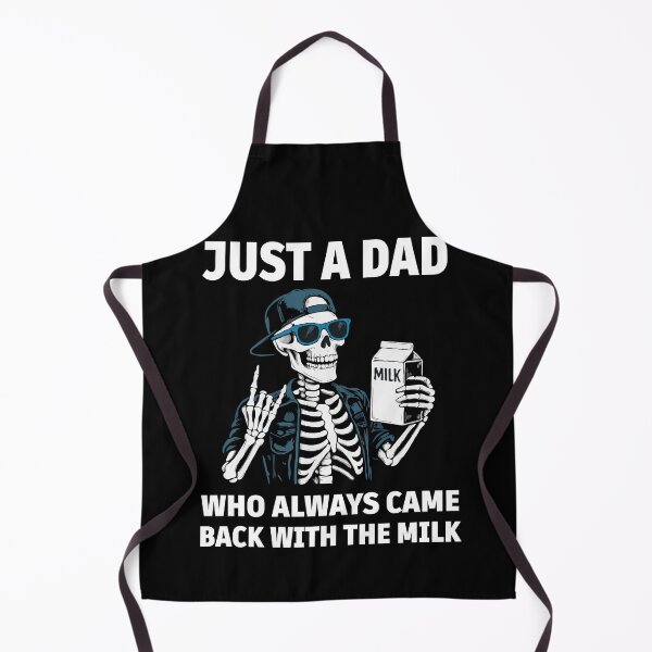 Item preview, Just a Dad Who Always Came Back with the Milk – Funny Skeleton Dad Meme – Dark Humor, Viral Joke, Cool Father’s Day Gift Idea designed and sold by BrainBubbleArt.