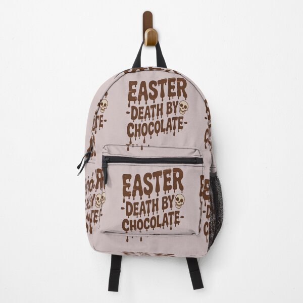 Item preview, Easter Death By Chocolate Dripping Chocolate Typography With Skull Graphic designed and sold by FireOrchid.